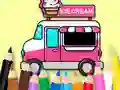 Peli Coloring Book: Ice Cream Car verkossa
