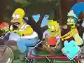 Peli Jigsaw Puzzle: Simpson Family Riding verkossa
