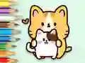 Peli Coloring Book: Hugging Cat verkossa