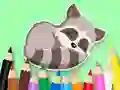 Peli Coloring Book: Baby Raccoon verkossa