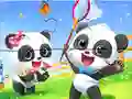 Peli Jigsaw Puzzle: Baby Panda Spring Outing verkossa