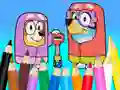 Peli Coloring Book: Bluey Flossing Grannies verkossa