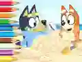 Peli Coloring Book: Bluey On The Beach verkossa