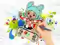 Peli Coloring Book: Toca Boca Skateboard verkossa
