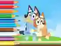 Peli Coloring Book: Bluey And Bingo Holiday verkossa