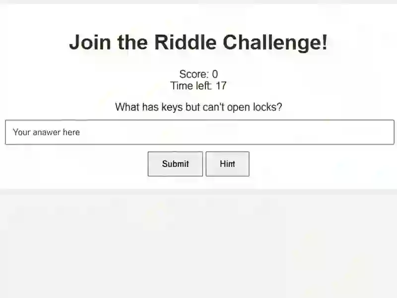 Peli Riddle Challenge verkossa