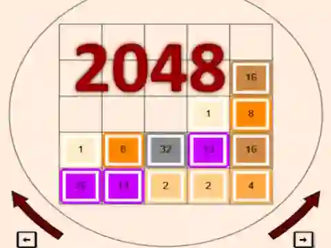 Peli 2048 verkossa