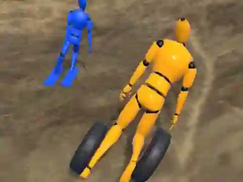 Peli Ragdoll Racing: Extreme Downhill verkossa