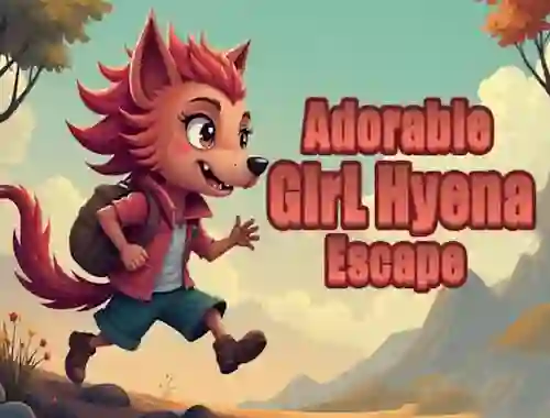 Peli Adorable Girl Hyena Escape verkossa