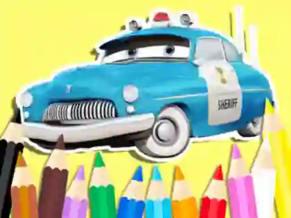 Peli Coloring Book: Cars Sheriff verkossa