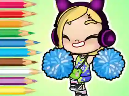 Peli Coloring Book: Avatar World Cheerleader verkossa