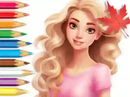 Peli Coloring Book: Barbie Autumn Tale verkossa