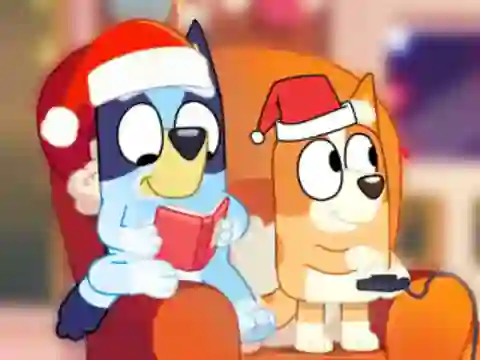 Peli Jigsaw Puzzle: Bluey Christmas Party verkossa