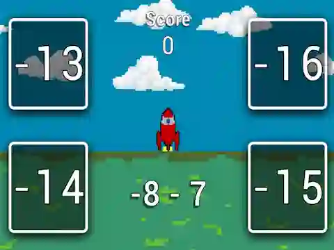 Peli Rocket Math verkossa