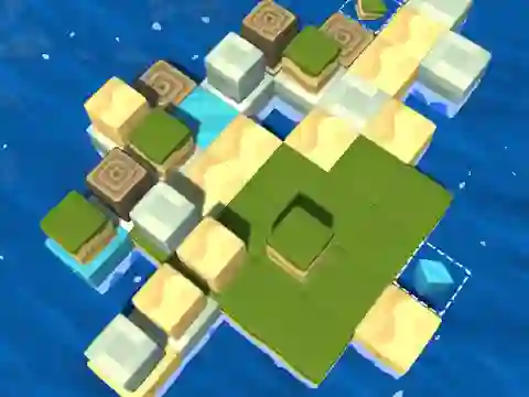 Peli Cube Island: ASMR Relax Puzzle verkossa