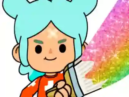 Peli Coloring Book: Toca Boca Rita verkossa