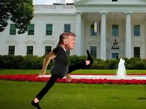 Peli Trump Wobble Walk Challenge verkossa