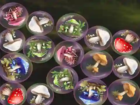 Peli Merge Mushrooms! verkossa