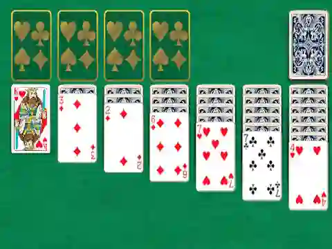 Peli Klondike Classic Solitaire verkossa