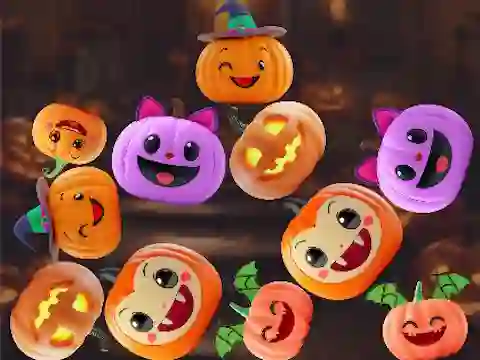 Peli Merge Connect Pumpkins: Halloween! verkossa