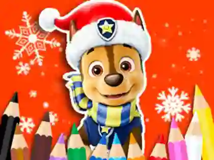 Peli Coloring Book: PAW Patrol Christmas verkossa
