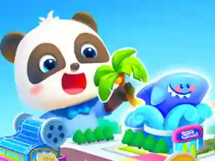 Peli Jigsaw Puzzle: Baby Panda's Dream Town verkossa