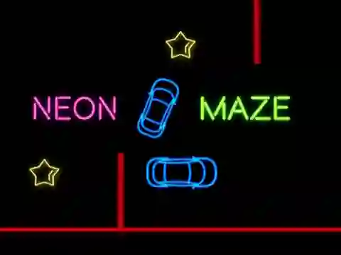 Peli Neon Car Maze verkossa