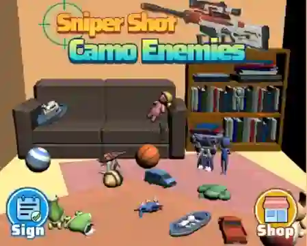 Peli Sniper Shot Camo Enemies verkossa