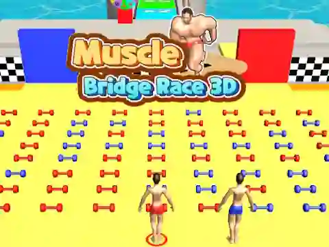 Peli Muscle Bridge Race 3D verkossa
