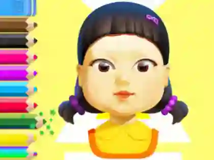 Peli Coloring Book: Squid Game Doll verkossa