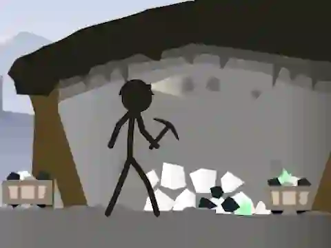 Peli Stickman Mining Simulator verkossa