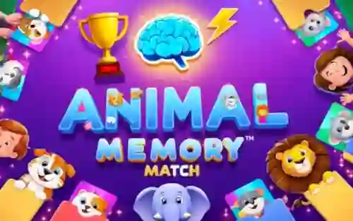 Peli Animal Memory Match verkossa