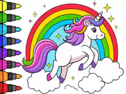 Peli Coloring Book: Magical Unicorn verkossa