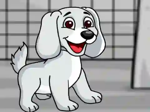 Peli Rescue the White Puppy from Cage verkossa