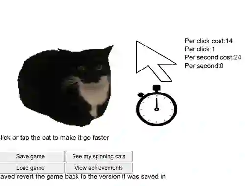 Peli Spinning Cat Clicker verkossa