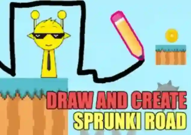 Peli Draw And Create Sprunki Road verkossa