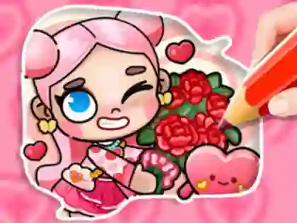 Peli Coloring Book: Avatar Valentine's verkossa