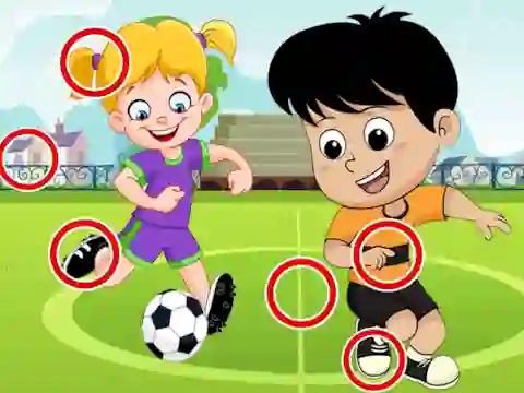Peli Soccer Differences verkossa
