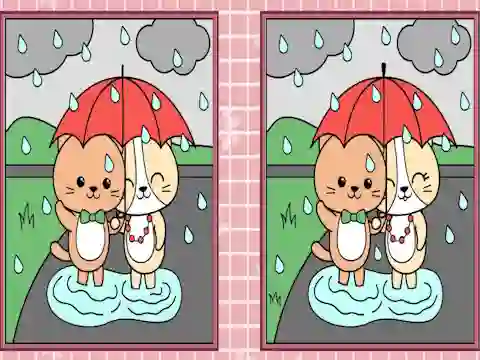 Peli Spot the Differences Cute Kittens verkossa
