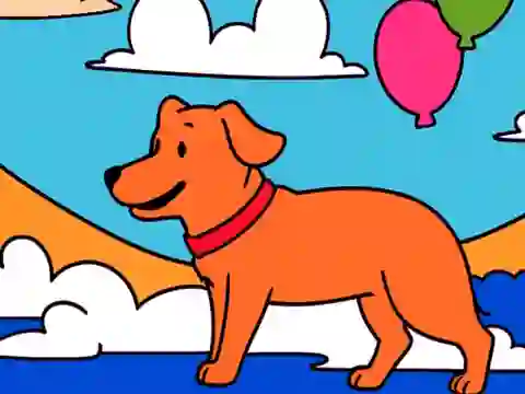 Peli Color By Code: Yellow Dog verkossa