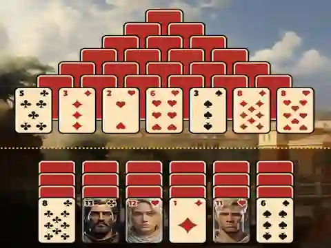 Peli Pyramid Solitaire Ancient Rome verkossa