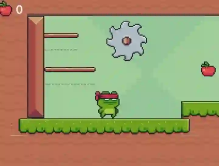 Peli Green Ninja Collects Apples verkossa