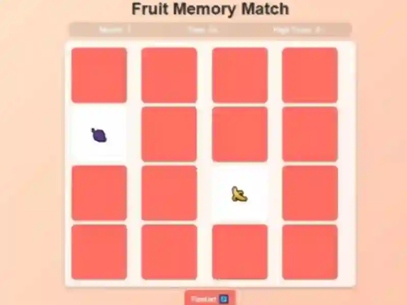 Peli Fruit Memory Match verkossa
