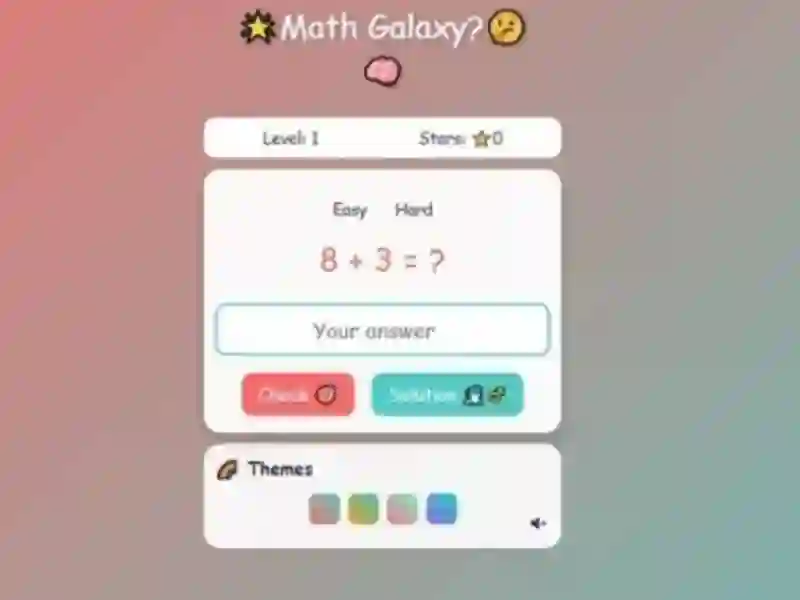 Peli Math Galaxy verkossa