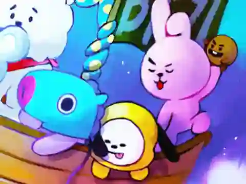 Peli Jigsaw Puzzle: BT21 Friends verkossa