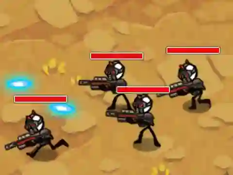 Peli Stickman Warfare verkossa