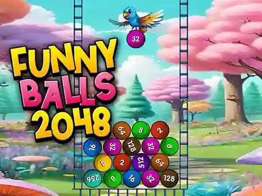 Peli Funny Balls 2048 verkossa
