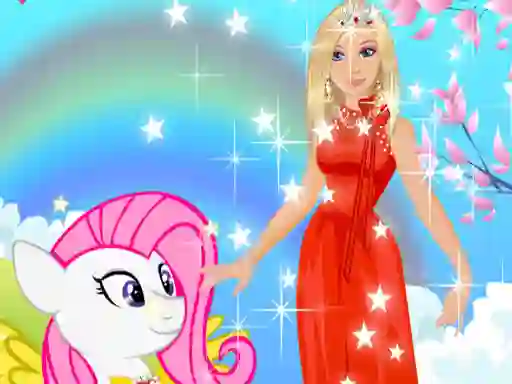 Peli Barbie and Pony Dressup verkossa