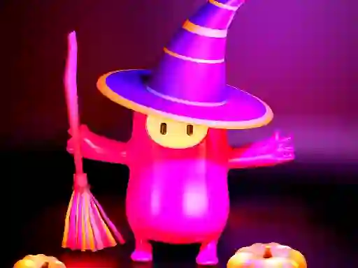 Peli Fall Guys Halloween Puzzle verkossa