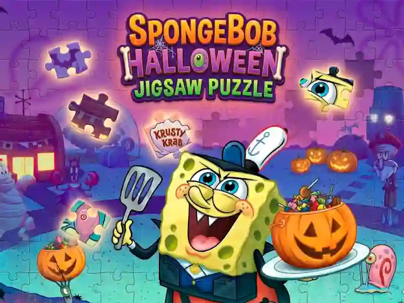 Peli SpongeBob Halloween Jigsaw Puzzle verkossa